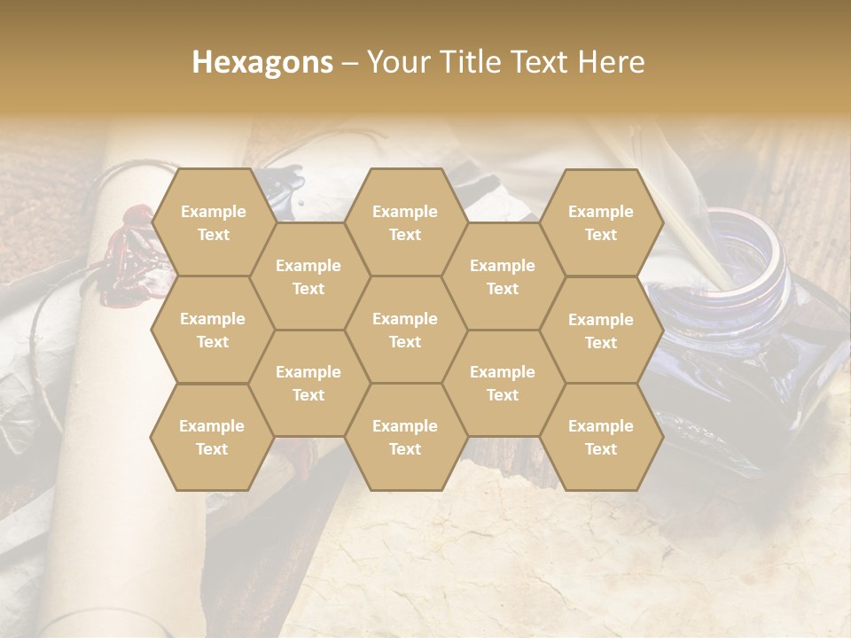 Paper Nobility Scribe PowerPoint Template