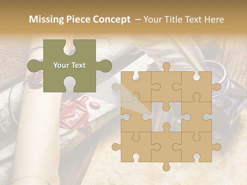 Paper Nobility Scribe PowerPoint Template