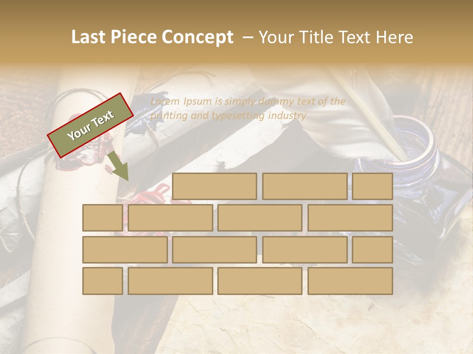 Paper Nobility Scribe PowerPoint Template