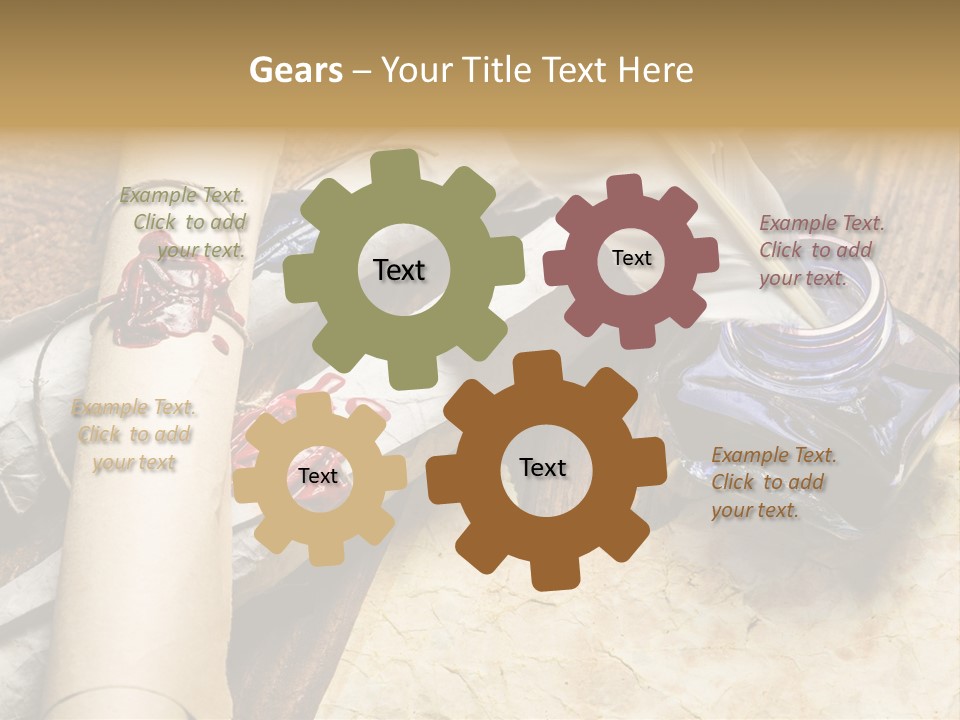 Paper Nobility Scribe PowerPoint Template