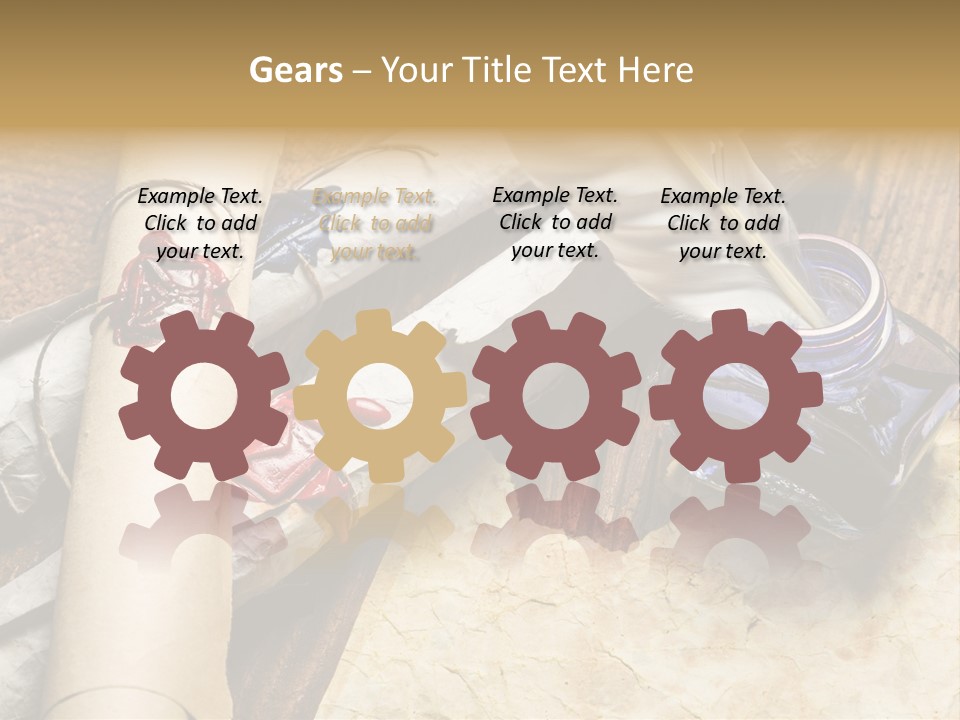 Paper Nobility Scribe PowerPoint Template