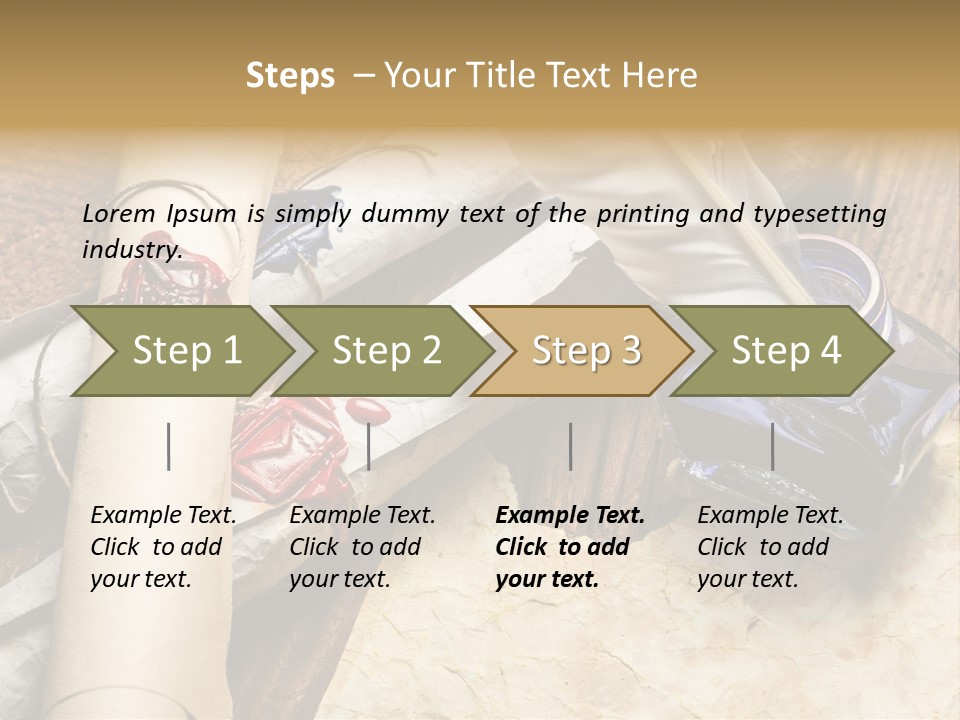 Paper Nobility Scribe PowerPoint Template