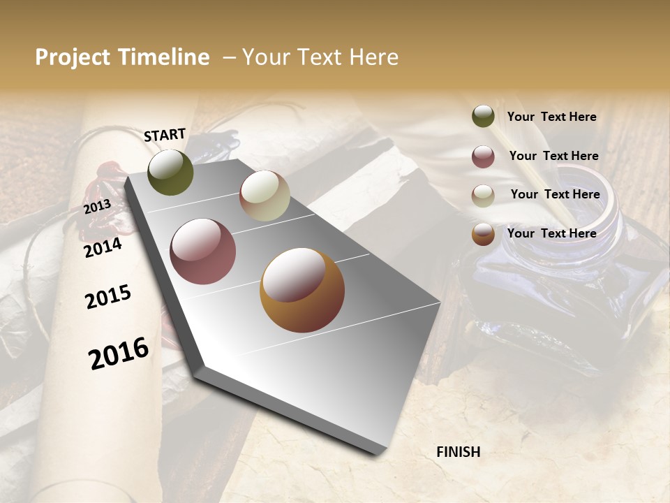 Paper Nobility Scribe PowerPoint Template