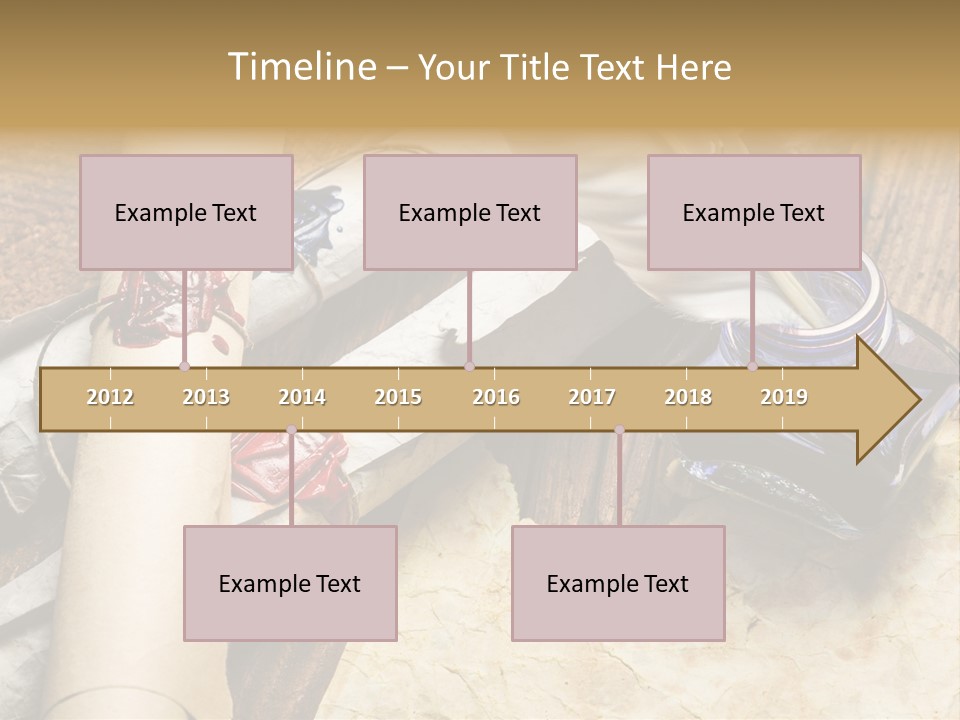 Paper Nobility Scribe PowerPoint Template