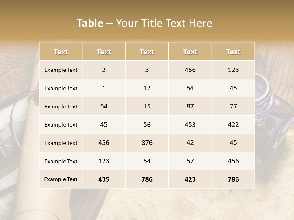 Paper Nobility Scribe PowerPoint Template