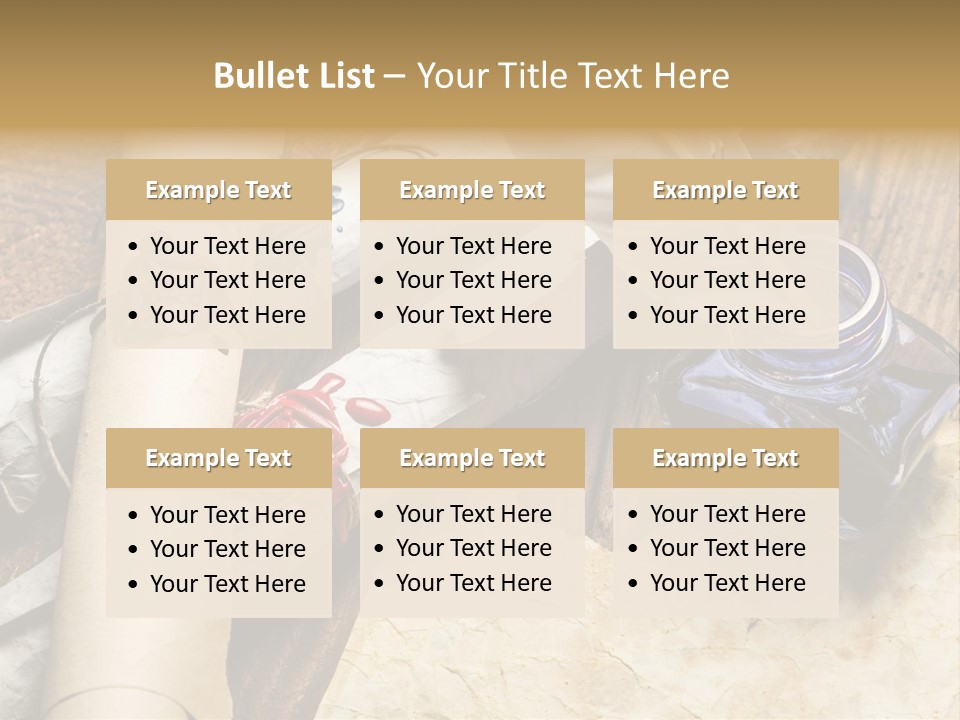 Paper Nobility Scribe PowerPoint Template