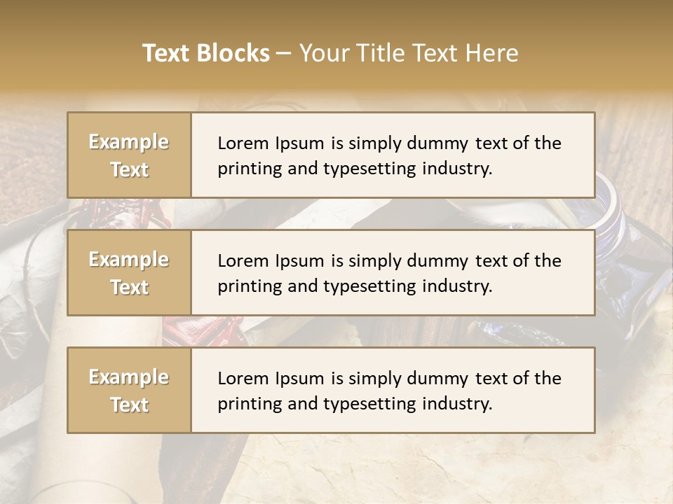 Paper Nobility Scribe PowerPoint Template