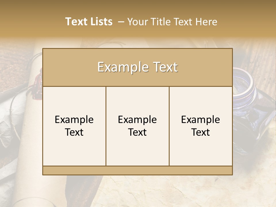 Paper Nobility Scribe PowerPoint Template