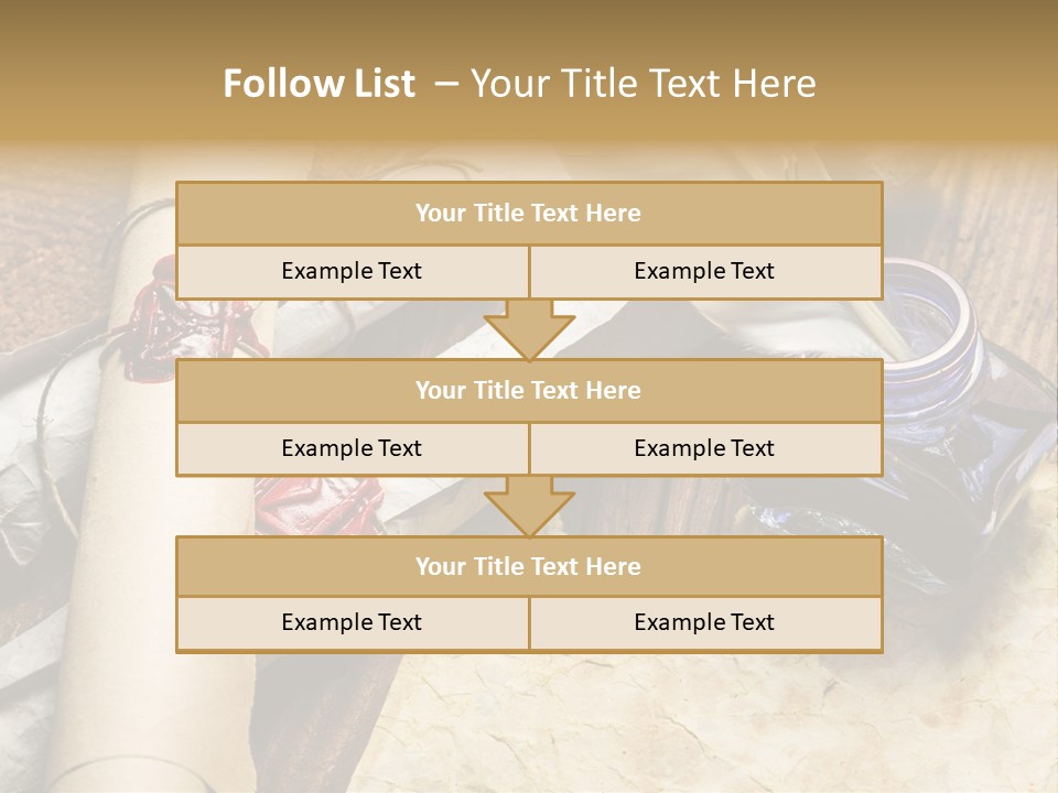 Paper Nobility Scribe PowerPoint Template