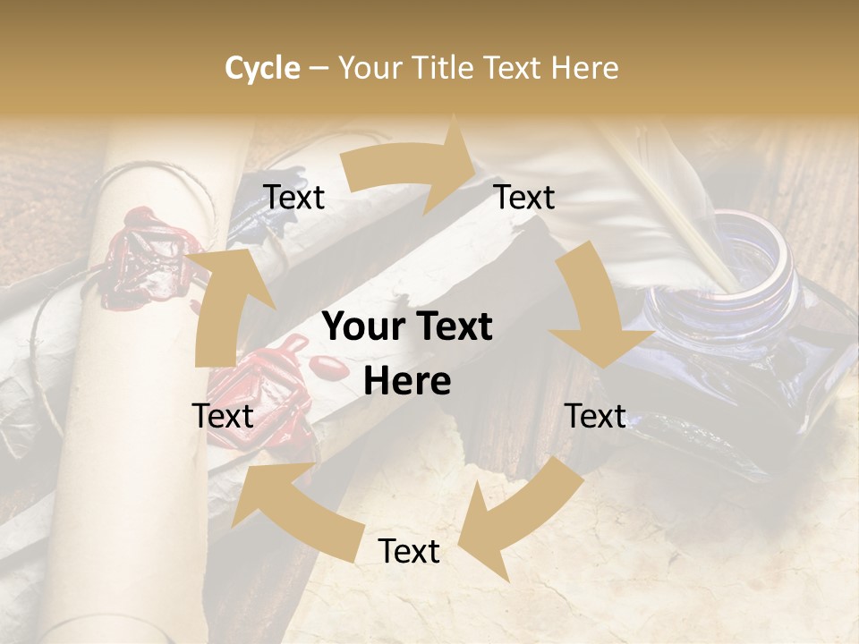 Paper Nobility Scribe PowerPoint Template