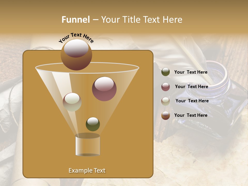 Paper Nobility Scribe PowerPoint Template