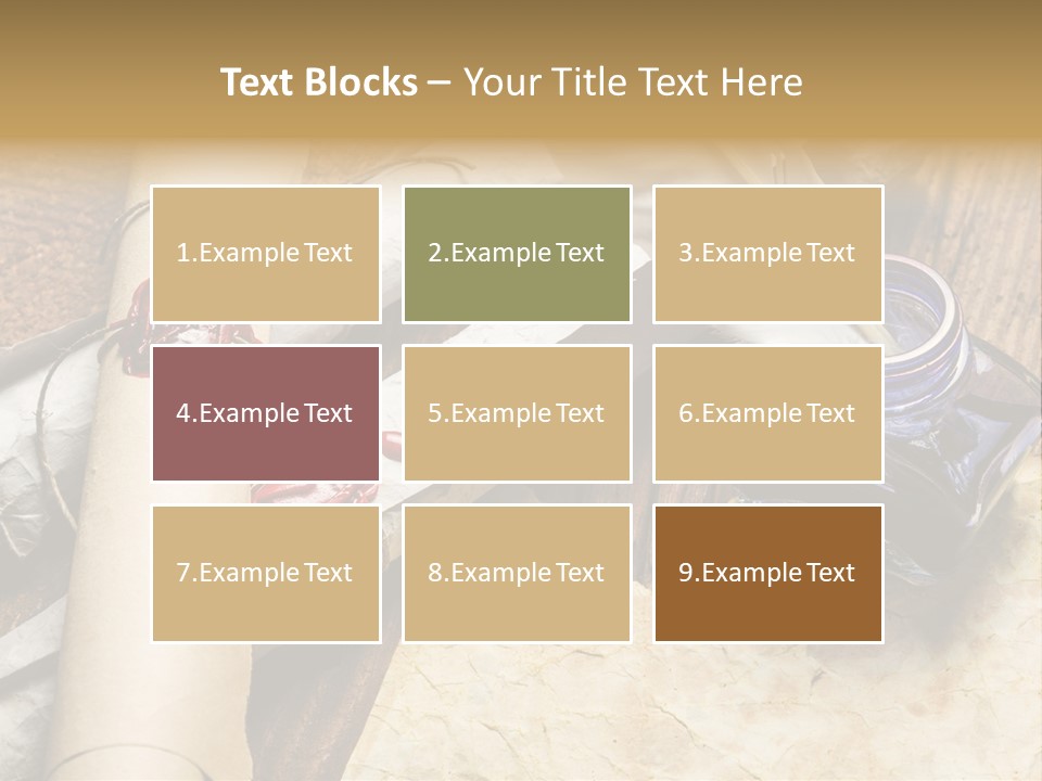 Paper Nobility Scribe PowerPoint Template