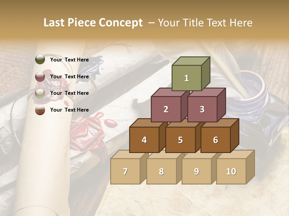 Paper Nobility Scribe PowerPoint Template