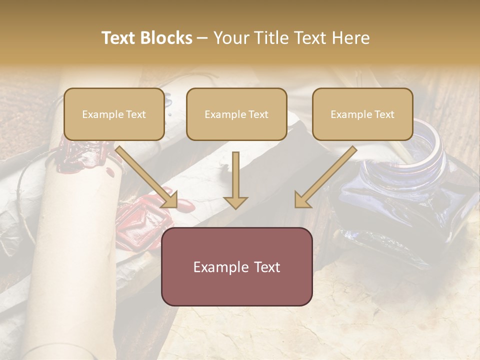 Paper Nobility Scribe PowerPoint Template