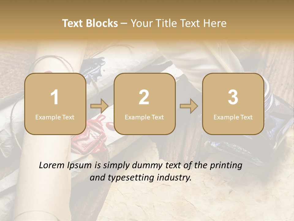 Paper Nobility Scribe PowerPoint Template