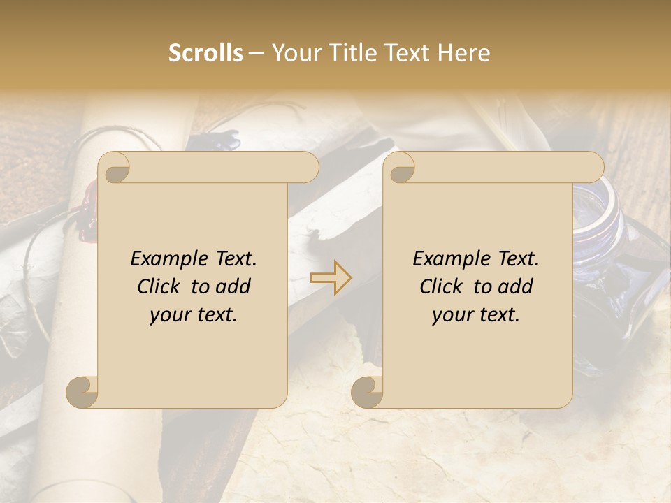 Paper Nobility Scribe PowerPoint Template