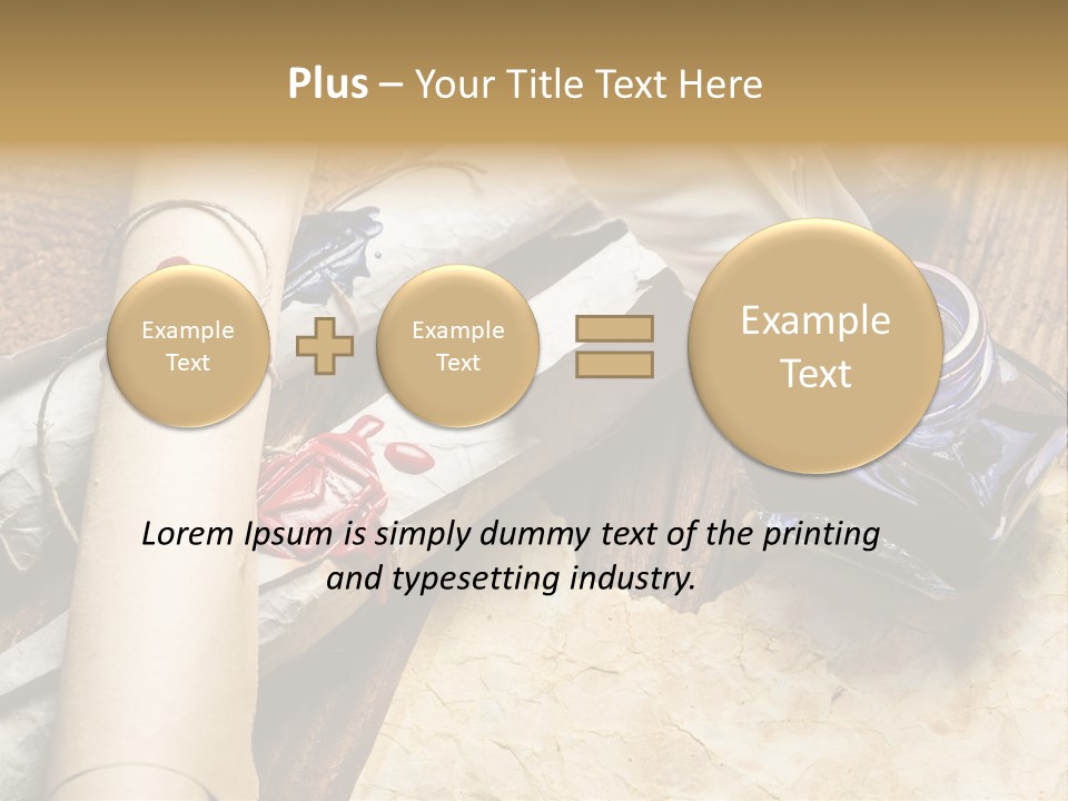 Paper Nobility Scribe PowerPoint Template