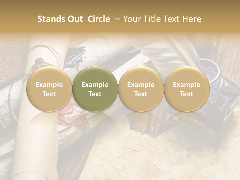 Paper Nobility Scribe PowerPoint Template