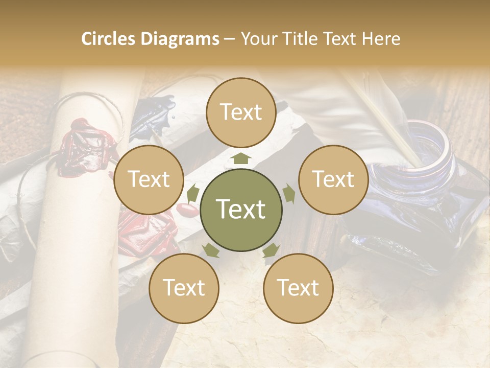 Paper Nobility Scribe PowerPoint Template