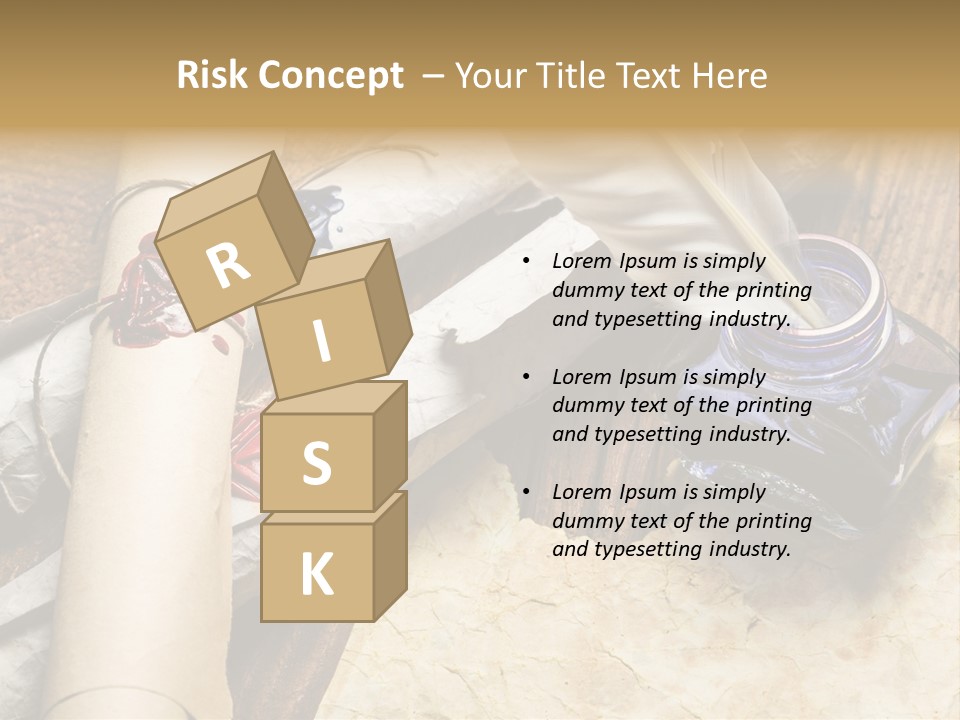 Paper Nobility Scribe PowerPoint Template