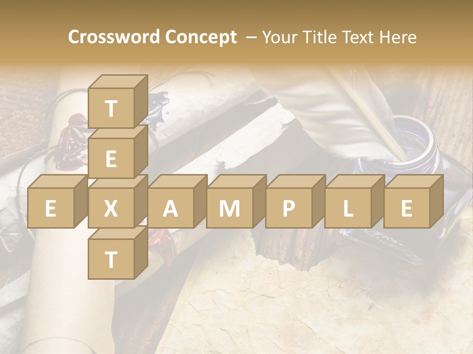 Paper Nobility Scribe PowerPoint Template