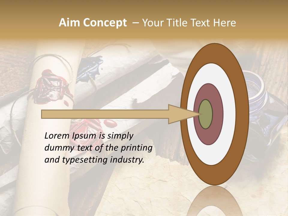 Paper Nobility Scribe PowerPoint Template