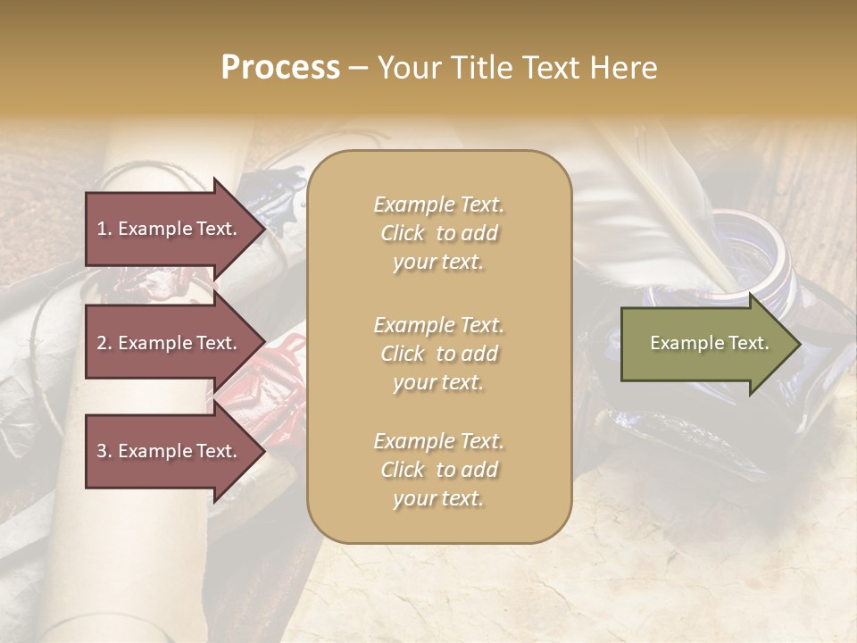 Paper Nobility Scribe PowerPoint Template