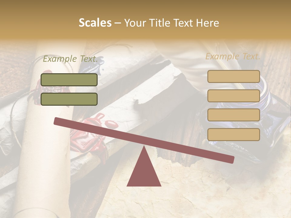 Paper Nobility Scribe PowerPoint Template