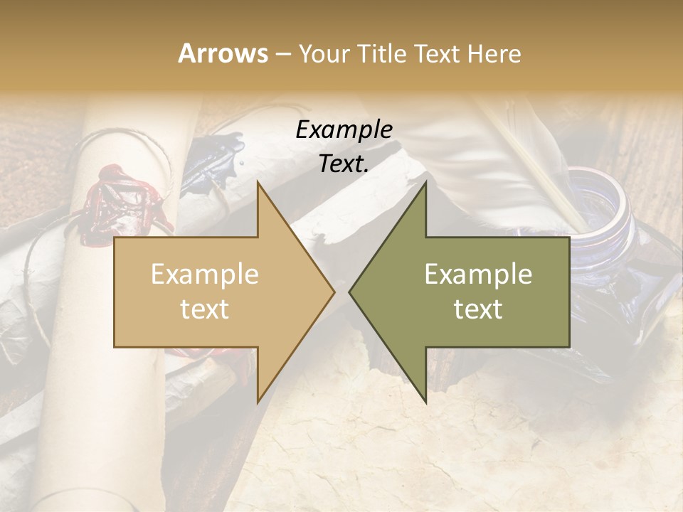 Paper Nobility Scribe PowerPoint Template