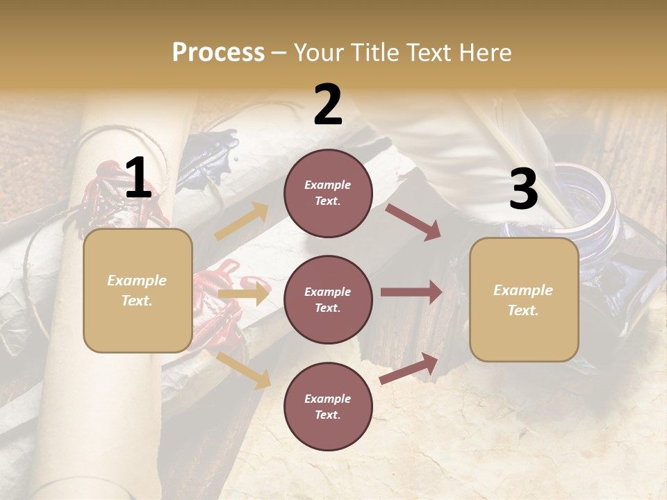 Paper Nobility Scribe PowerPoint Template