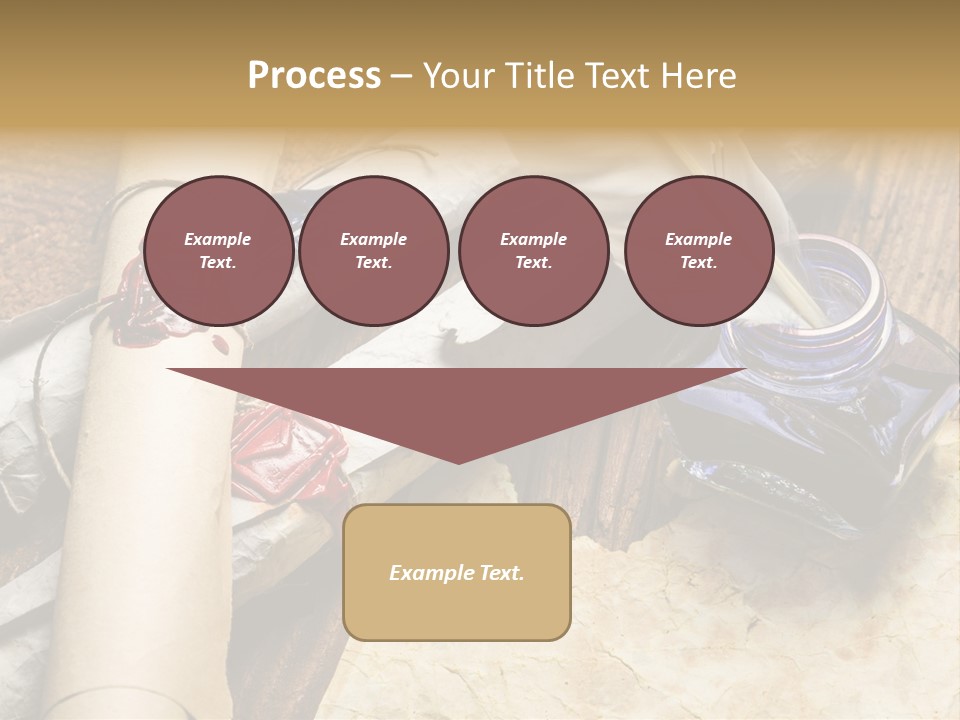 Paper Nobility Scribe PowerPoint Template