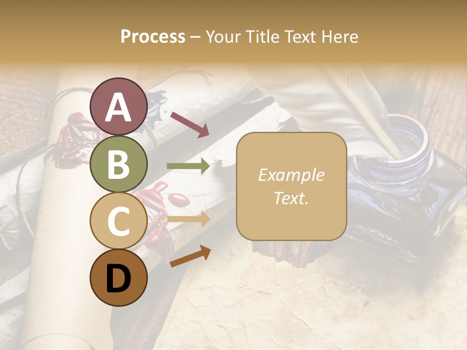 Paper Nobility Scribe PowerPoint Template