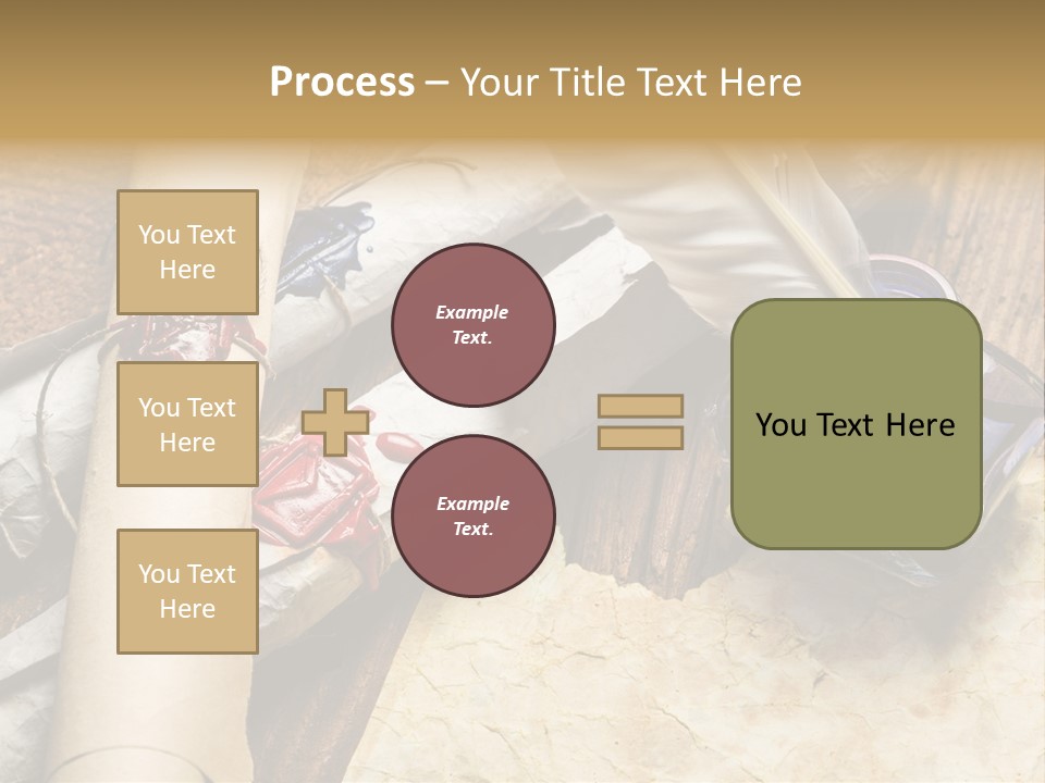 Paper Nobility Scribe PowerPoint Template
