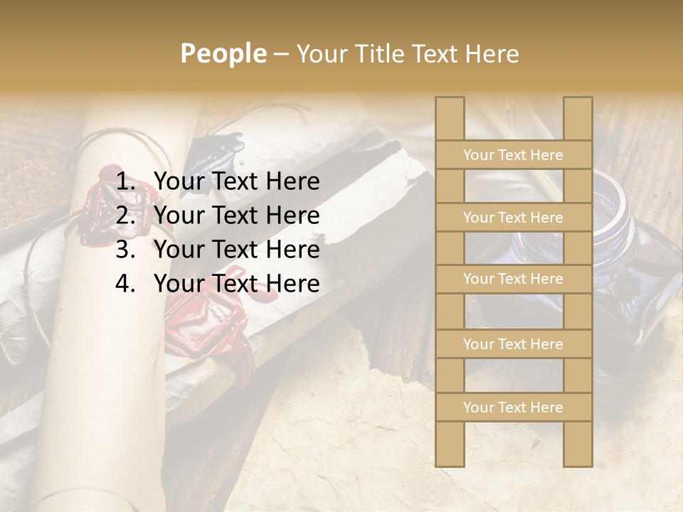 Paper Nobility Scribe PowerPoint Template