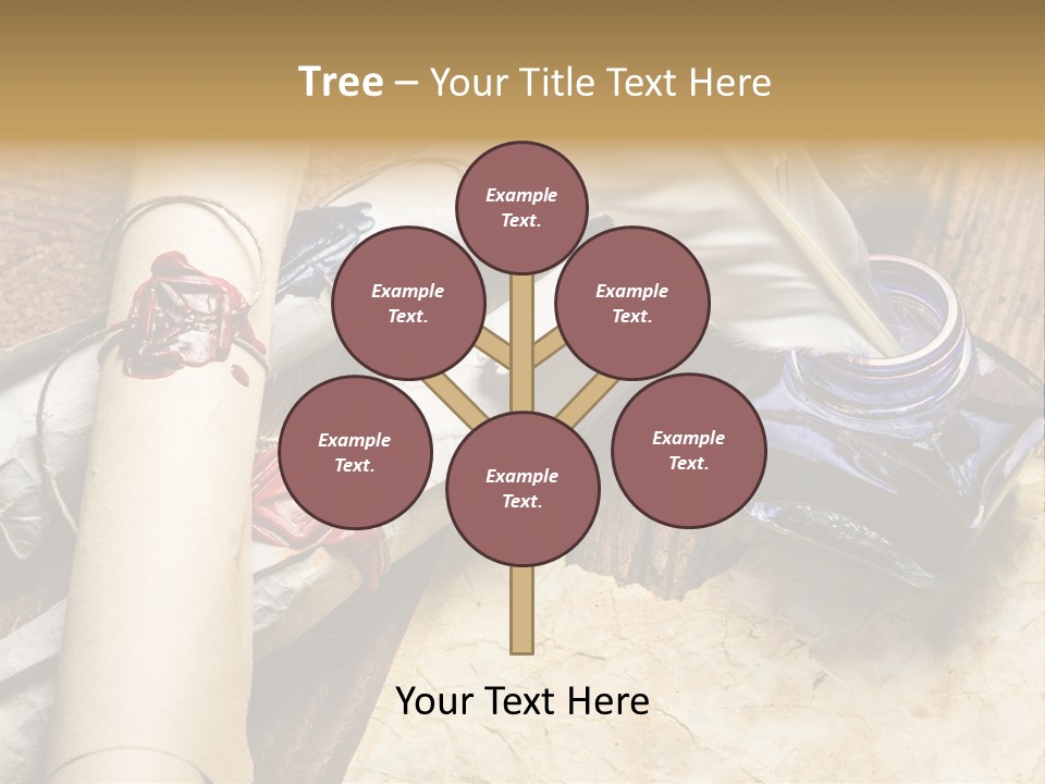 Paper Nobility Scribe PowerPoint Template
