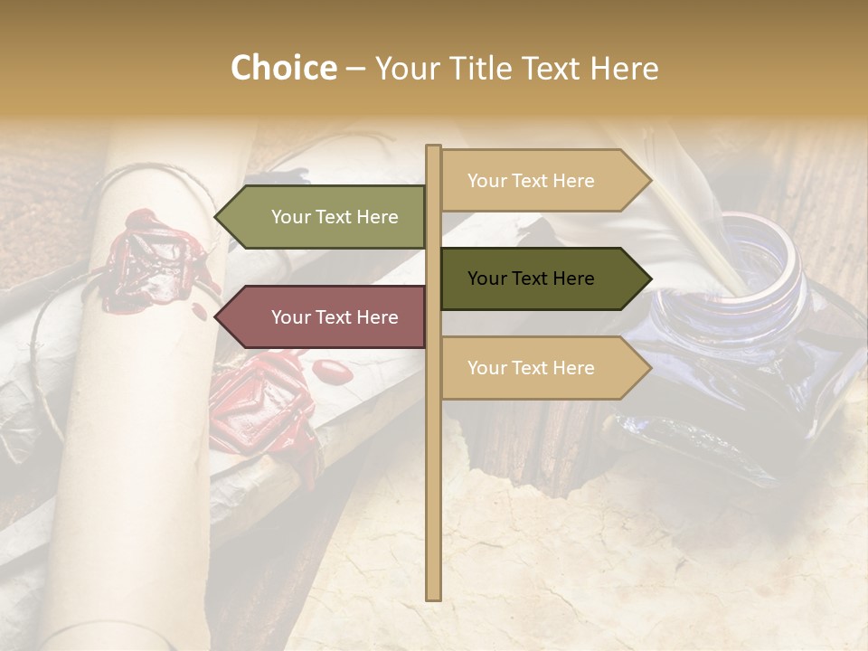 Paper Nobility Scribe PowerPoint Template