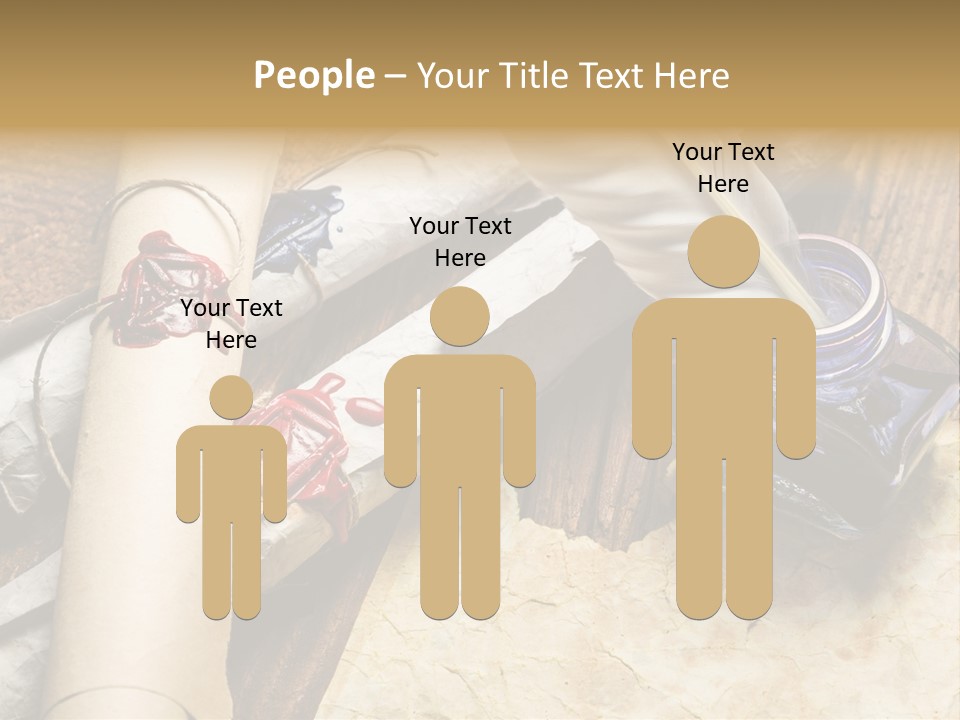 Paper Nobility Scribe PowerPoint Template