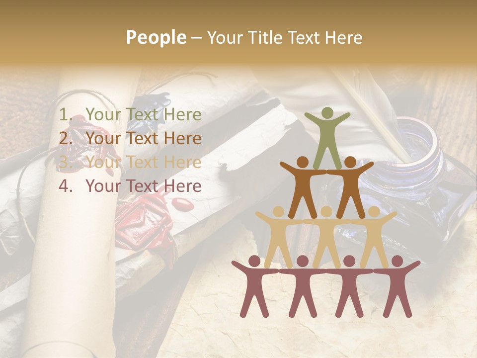 Paper Nobility Scribe PowerPoint Template