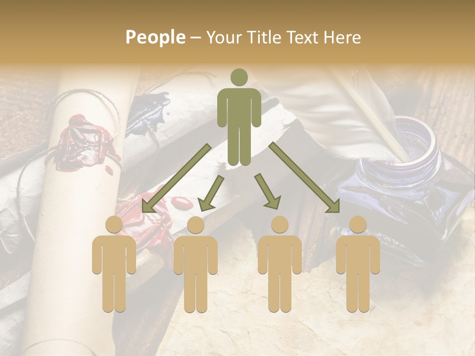 Paper Nobility Scribe PowerPoint Template