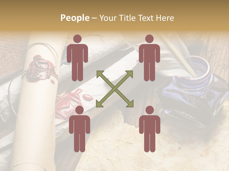 Paper Nobility Scribe PowerPoint Template