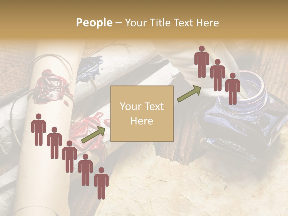 Paper Nobility Scribe PowerPoint Template