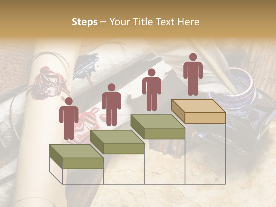 Paper Nobility Scribe PowerPoint Template