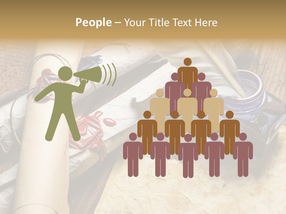 Paper Nobility Scribe PowerPoint Template