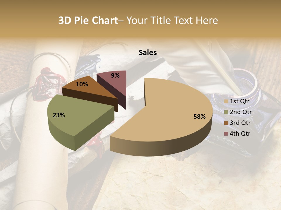 Paper Nobility Scribe PowerPoint Template