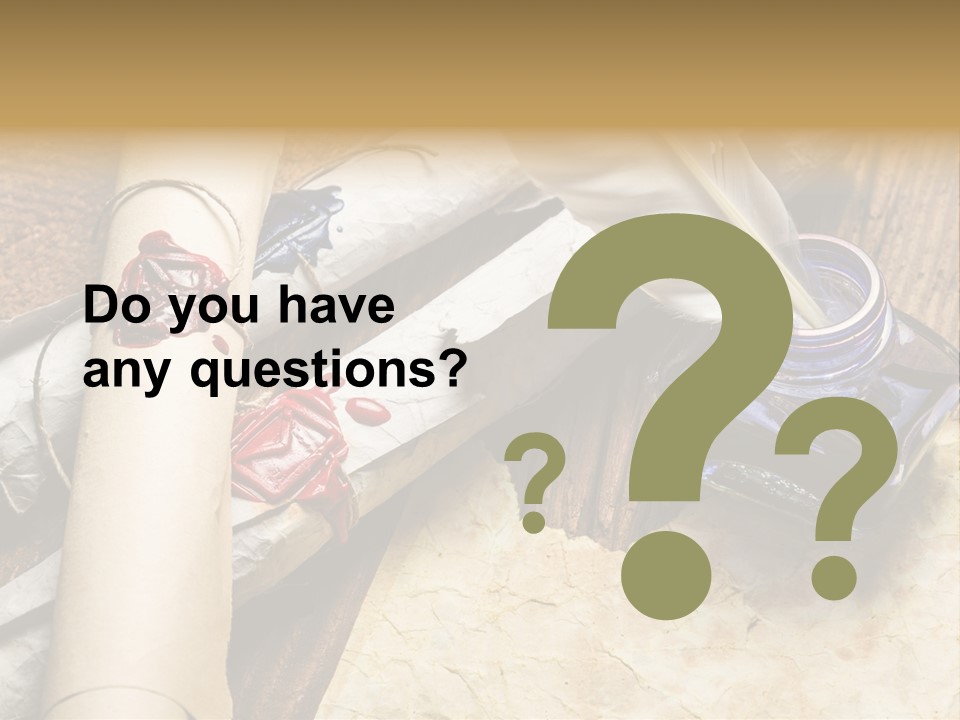 Paper Nobility Scribe PowerPoint Template