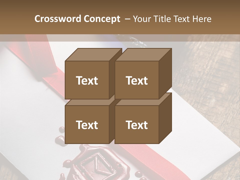 Rolled Up Handwriting Old PowerPoint Template