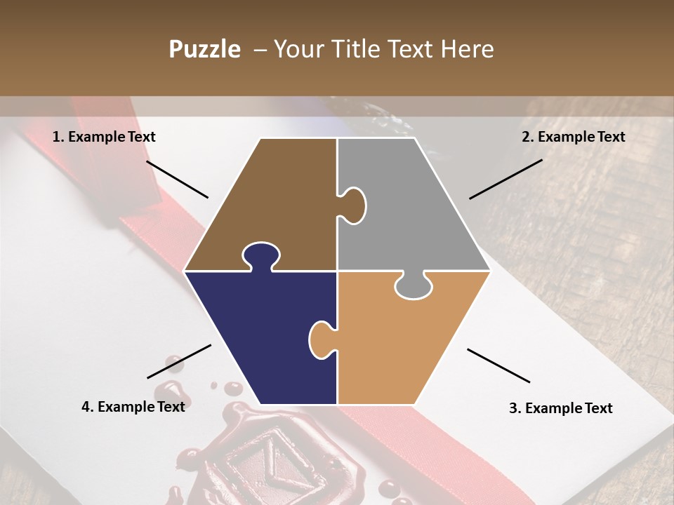 Rolled Up Handwriting Old PowerPoint Template