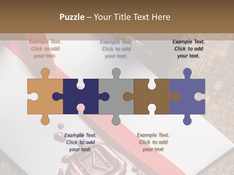 Rolled Up Handwriting Old PowerPoint Template