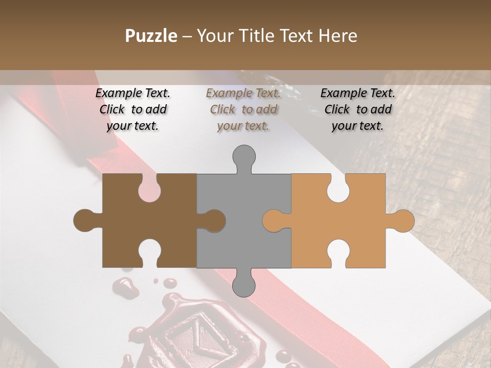 Rolled Up Handwriting Old PowerPoint Template