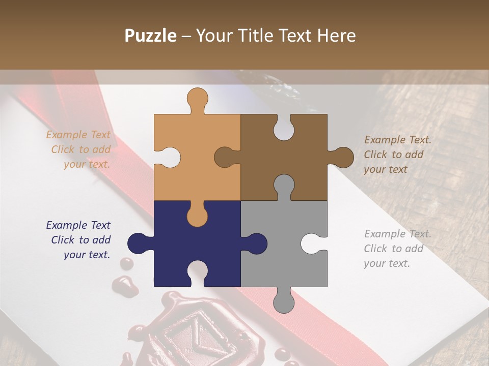 Rolled Up Handwriting Old PowerPoint Template